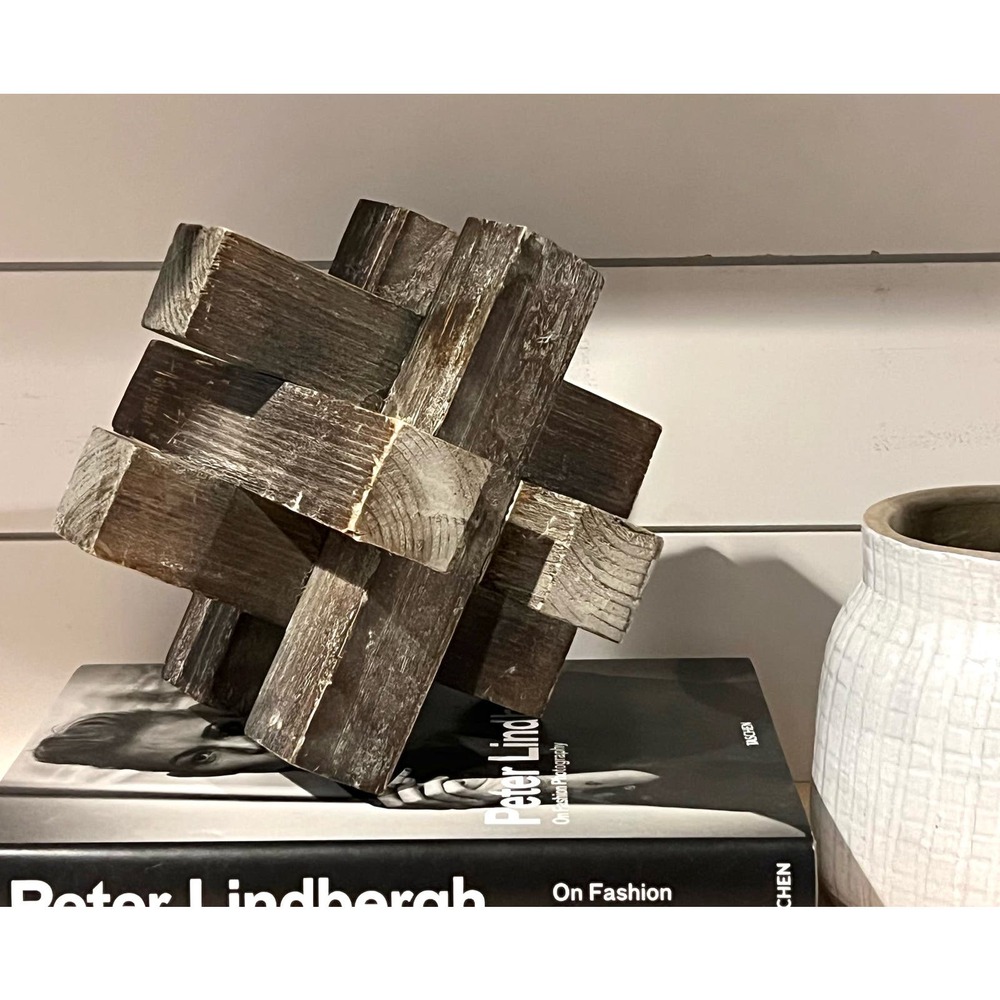 Gatehouse Hexagon Washed Wood Object